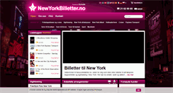 Desktop Screenshot of newyorkbilletter.no